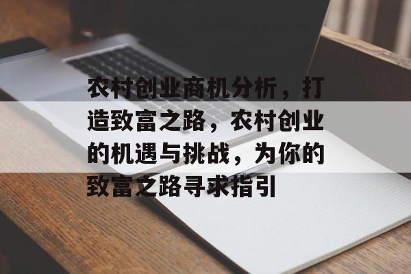 农村创业商机分析,打造致富之路,农村创业的机遇与挑战,为你的致富之路寻求指引 农村创业商机分析,打造致富之路,农村创业的机遇与挑战,为你的致富之路寻求指引