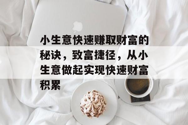 小生意快速赚取财富的秘诀,致富捷径,从小生意做起实现快速财富积累 小生意快速赚取财富的秘诀,致富捷径,从小生意做起实现快速财富积累