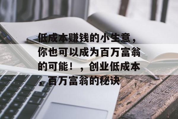 低成本赚钱的小生意，你也可以成为百万富翁的可能！，创业低成本，百万富翁的秘诀