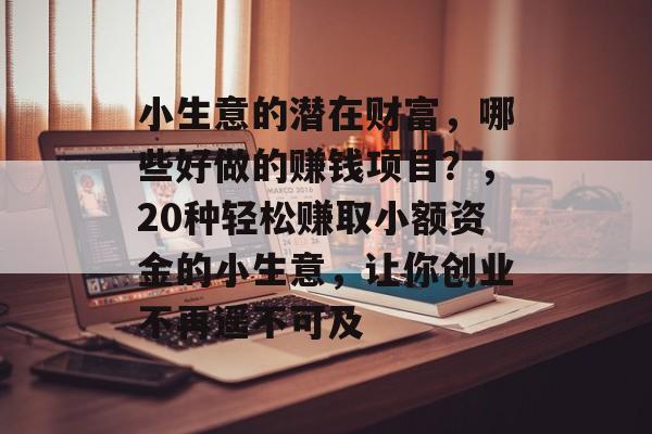 小生意的潜在财富，哪些好做的赚钱项目？，20种轻松赚取小额资金的小生意，让你创业不再遥不可及