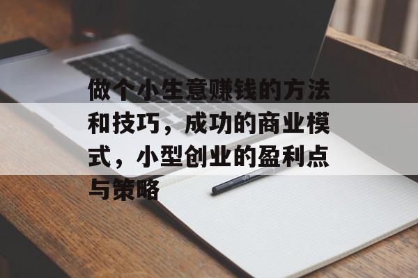 做个小生意赚钱的方法和技巧，成功的商业模式，小型创业的盈利点与策略