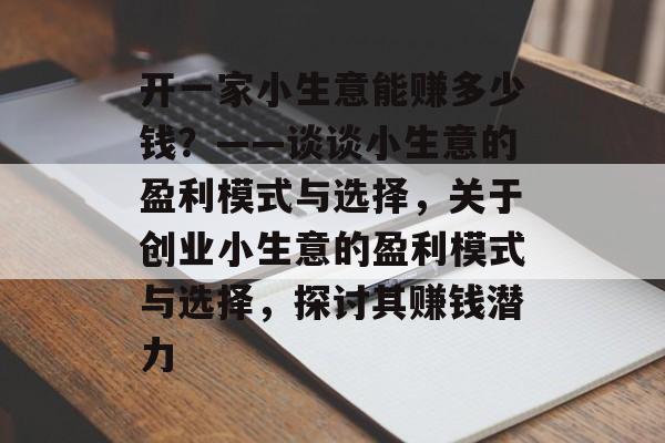 开一家小生意能赚多少钱？——谈谈小生意的盈利模式与选择，关于创业小生意的盈利模式与选择，探讨其赚钱潜力