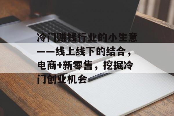 冷门赚钱行业的小生意——线上线下的结合，电商+新零售，挖掘冷门创业机会