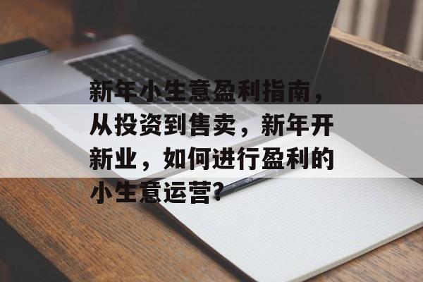 新年小生意盈利指南,从投资到售卖,新年开新业,如何进行盈利的小生意运营? 新年小生意盈利指南,从投资到售卖,新年开新业,如何进行盈利的小生意运营?