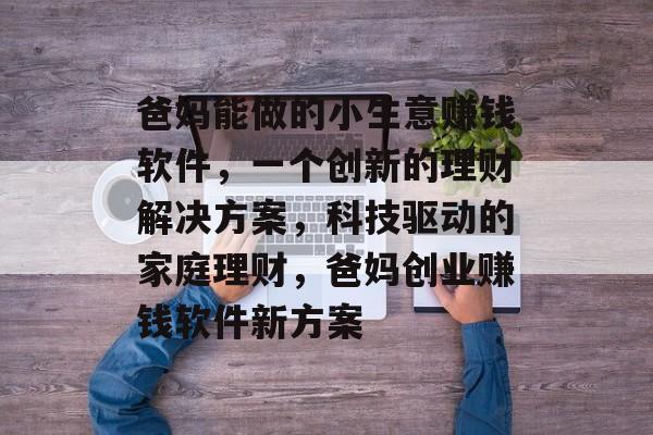 爸妈能做的小生意赚钱软件,一个创新的理财解决方案,科技驱动的家庭理财,爸妈创业赚钱软件新方案 爸妈能做的小生意赚钱软件,一个创新的理财解决方案,科技驱动的家庭理财,爸妈创业赚钱软件新方案