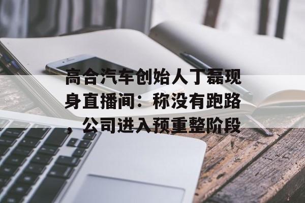 高合汽车创始人丁磊现身直播间:称没有跑路,公司进入预重整阶段 高合汽车创始人丁磊现身直播间:称没有跑路,公司进入预重整阶段