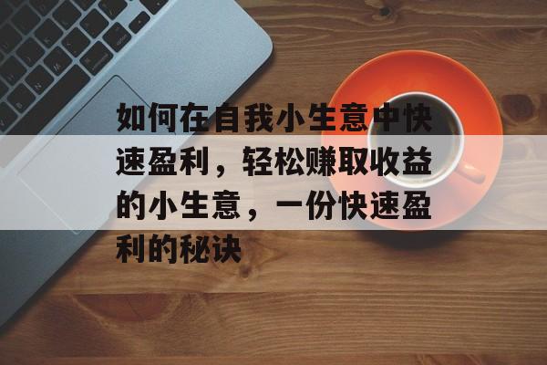 如何在自我小生意中快速盈利,轻松赚取收益的小生意,一份快速盈利的秘诀 如何在自我小生意中快速盈利,轻松赚取收益的小生意,一份快速盈利的秘诀