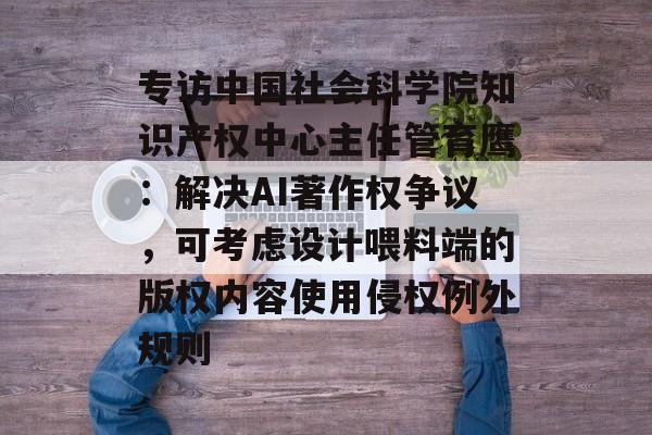 专访中国社会科学院知识产权中心主任管育鹰:解决AI著作权争议,可考虑设计喂料端的版权内容使用侵权例外规则 专访中国社会科学院知识产权中心主任管育鹰:解决AI著作权争议,可考虑设计喂料端的版权内容使用侵权例外规则
