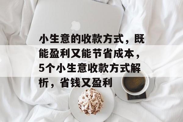小生意的收款方式，既能盈利又能节省成本，5个小生意收款方式解析，省钱又盈利