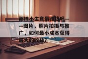 那样小生意最赚钱吗——图片，照片拍摄与推广，如何最小成本获得最大的收益？