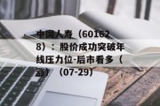 中国人寿(601628):股价成功突破年线压力位-后市看多(涨)(07-29) 中国人寿(601628):股价成功突破年线压力位-后市看多(涨)(07-29)
