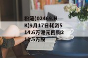 粉笔(02469.HK)9月17日耗资514.6万港元回购212.5万股
