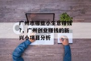 广州市哪些小生意赚钱?，广州创业赚钱的新兴小项目分析