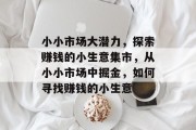 小小市场大潜力，探索赚钱的小生意集市，从小小市场中掘金，如何寻找赚钱的小生意