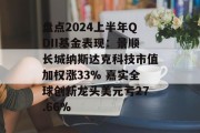 盘点2024上半年QDII基金表现：景顺长城纳斯达克科技市值加权涨33% 嘉实全球创新龙头美元亏27.66%
