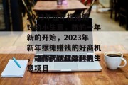 2023年过年摆摊赚钱的小生意，新的一年新的开始，2023年新年摆摊赚钱的好商机，数款新颖且盈利的生意项目