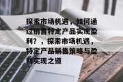 探索市场机遇，如何通过销售特定产品实现盈利？，探索市场机遇，特定产品销售策略与盈利实现之道