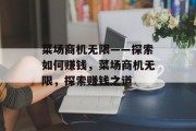 菜场商机无限——探索如何赚钱，菜场商机无限，探索赚钱之道