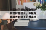 中医如何通过专业服务实现财富增长，中医专业服务驱动下的财富增长之道