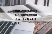 国机通用(600444.SH)拟每股派0.1元 于7月24日分红