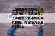 上海创业投资市场，挖掘潜力的小生意机会，上海创业投资市场的商机探析，挖掘潜力小生意的机会