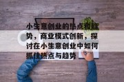 小生意创业的热点和趋势，商业模式创新，探讨在小生意创业中如何抓住热点与趋势
