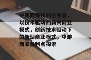 中间商赚钱的小生意，以技术驱动的新兴商业模式，创新技术驱动下的新型商业模式，中游商家盈利点探索
