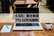 金固股份(002488.SZ)：累计耗资771.52万元回购166.67万股