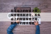 石头山上的财富之路，探索赚钱新途径，石头山上的财富探索之路，新途径的赚钱策略
