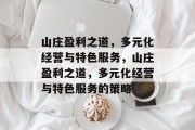 山庄盈利之道，多元化经营与特色服务，山庄盈利之道，多元化经营与特色服务的策略