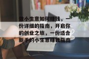 做小生意如何赚钱，一份详细的指南，开启你的创业之旅，一份适合新手的小生意赚钱指南