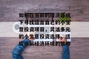 如何在当前的经济环境下寻找适合自己的小生意投资项目，灵活多元的小生意投资选择，适应当前经济环境的策略