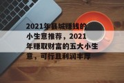2021年县城赚钱的小生意推荐，2021年赚取财富的五大小生意，可行且利润丰厚