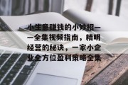 小生意赚钱的小妙招——全集视频指南，精明经营的秘诀，一家小企业全方位盈利策略全集