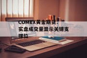 COMEX黄金期货:实盘成交量显示关键支撑位