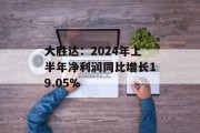 大胜达：2024年上半年净利润同比增长19.05%