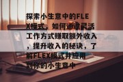 探索小生意中的FLEX模式，如何通过灵活工作方式赚取额外收入，提升收入的秘诀，了解FLEX模式并应用到你的小生意中