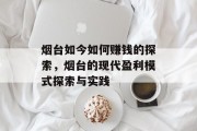 烟台如今如何赚钱的探索，烟台的现代盈利模式探索与实践