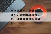 当下哪些小生意最受欢迎？，最新商机报告，热门创业项目及前景分析