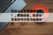 投资小生意摆摊赚钱吗？，摆摊创业，投资小生意的可行性与收益分析