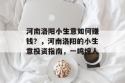 河南洛阳小生意如何赚钱？，河南洛阳的小生意投资指南，一鸣惊人