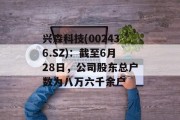 兴森科技(002436.SZ)：截至6月28日，公司股东总户数为八万六千余户