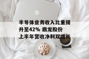 半导体业务收入比重提升至42% 鼎龙股份上半年营收净利双增长