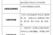 深圳市一正保险公估股份有限公司杭州分公司被罚3万元：未依法开展保险公估业务