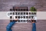 如何学习并赚钱——在小生意的世界里寻找财富，掌握小生意运营，获得财富的技巧与策略