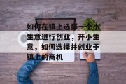 如何在镇上选择一个小生意进行创业，开小生意，如何选择并创业于镇上的商机