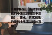 真相揭秘在云南建水赚钱的小生意到底靠不靠谱？，建水，真实揭示的赚钱小生意背后的真相