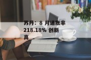苏丹：8 月通胀率 218.18% 创新高