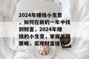 2024年赚钱小生意，如何在新的一年中找到财富，2024年赚钱的小生意，掌握关键策略，实现财富增长