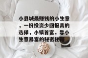 小县城最赚钱的小生意，一份投资少回报高的选择，小镇首富，靠小生意暴富的秘密秘籍